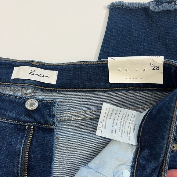 Kan Can Mid rise Ankle Skinny Jeans Size 9 / 28 New with Tags - Picture 2 of 11